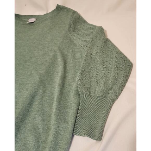 Soft Sage Luxe – Chico’s Light Green Sweater (XL) - Picture 2 of 5